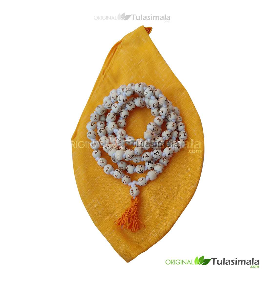 Neem Japa Mala 108+1 Beads With Japa Bag for ISKCON Krishna Devotee