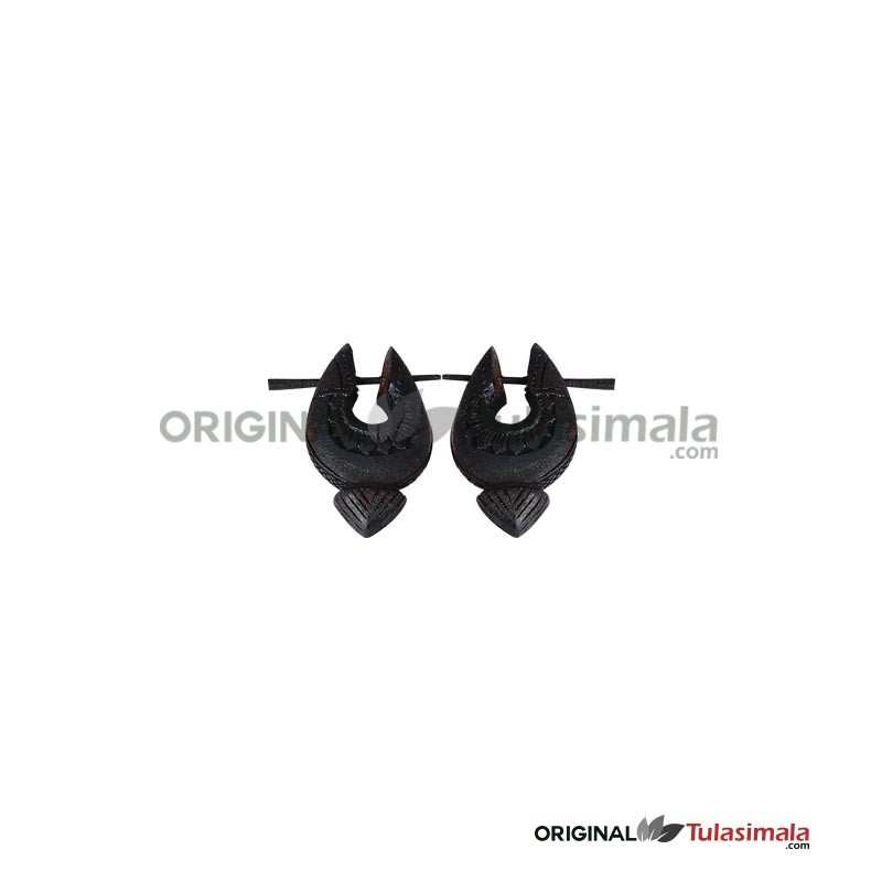 Shri Radha Black Original Tulsi Earrings