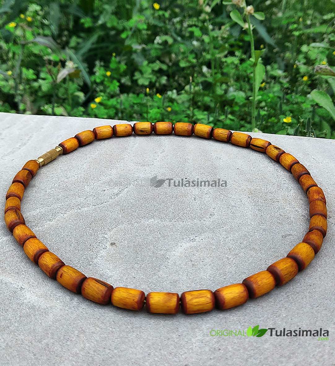 Golden Colour 1 Round Kanthi Mala 6mm Beads Size