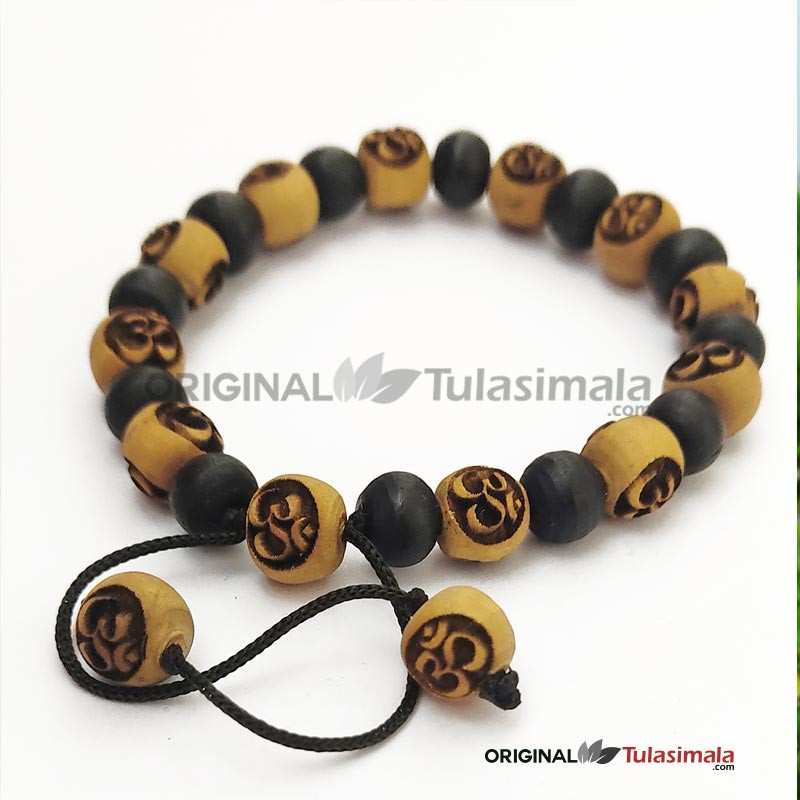 Om Carved Original Tulsi Bracelet
