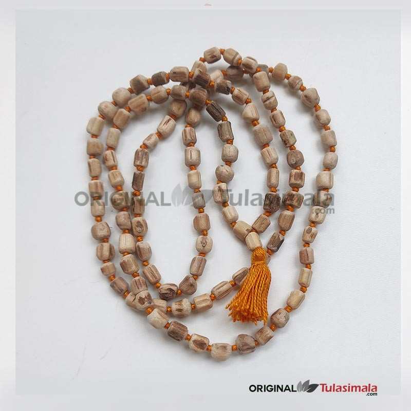 108+1 Beads Original Tulsi Japa Mala 7mm Bead Size Natural Colour Best Tulsi Japa Mala for Beginners