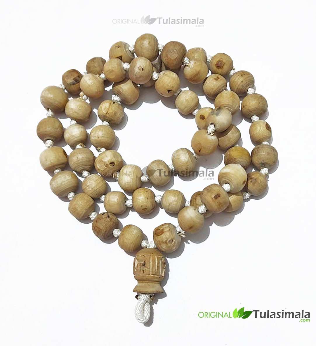 Original Tulsi Beads Knotted Japa Mala 54 + 1 Guru Bead