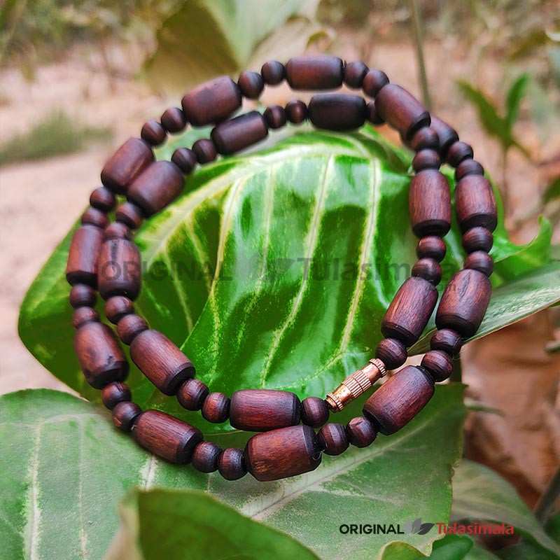 Custom Design Redish Brown 1 Round Kanthi Mala