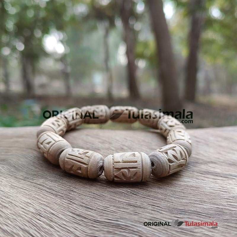Radha Name Design handmade Bracelet Original Tulsi Beads Men, Women, and Kid