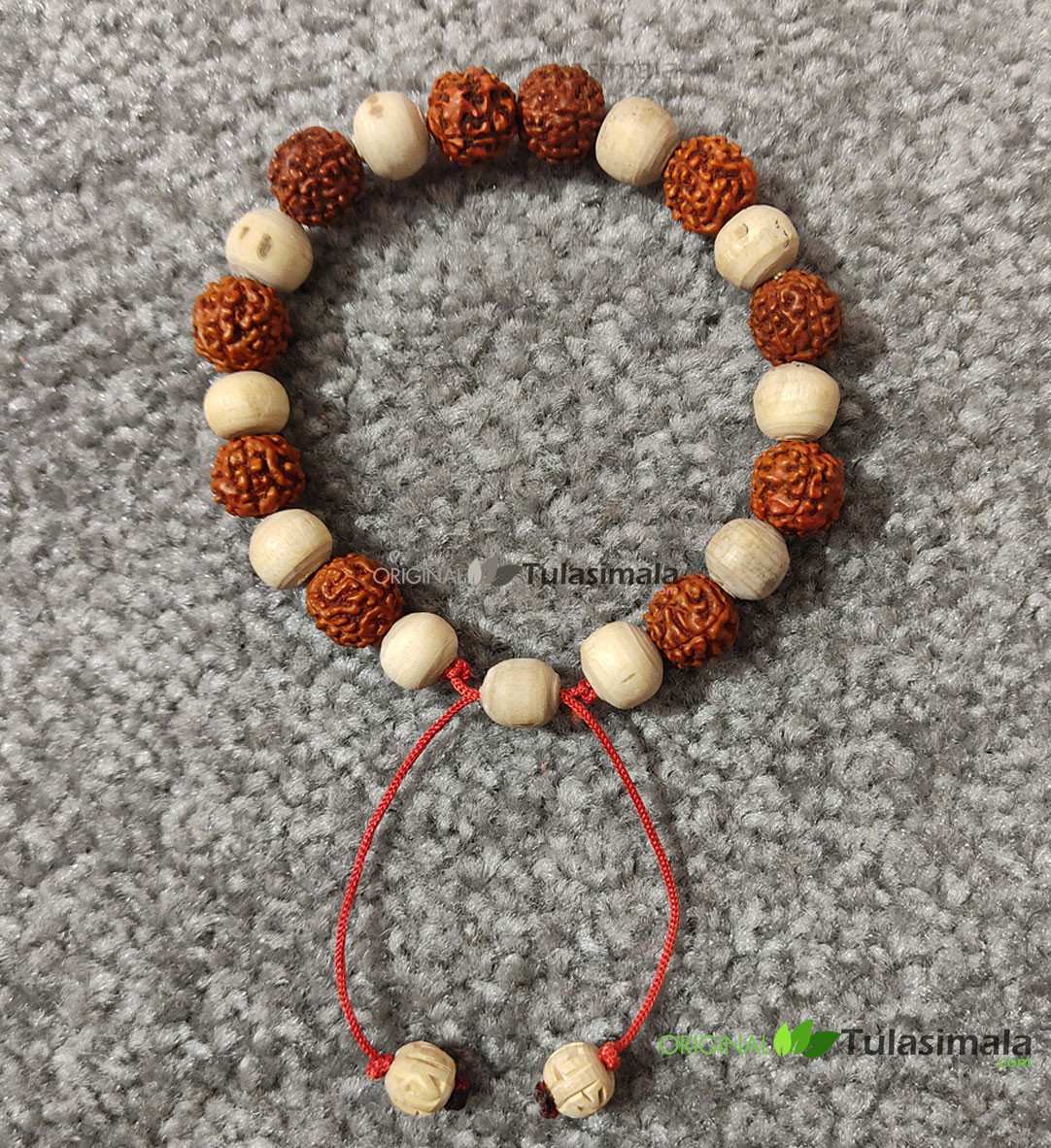 Rudraksha and Tulsi Beads Bracelet