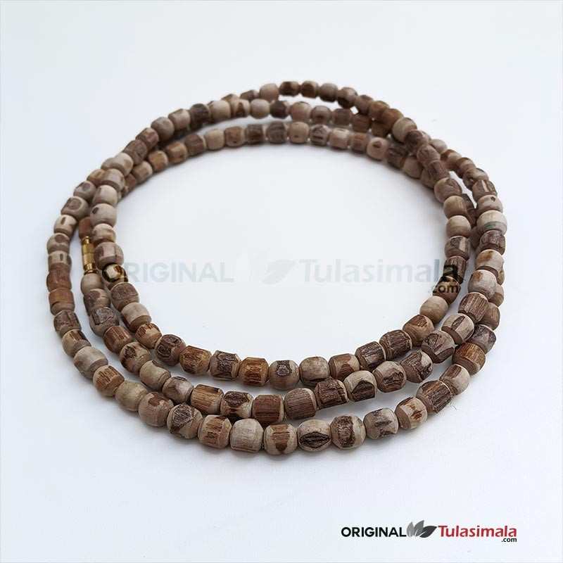 3 Round ISKCON Tulsi Kanthi Mala 51 Inches Length  10mm