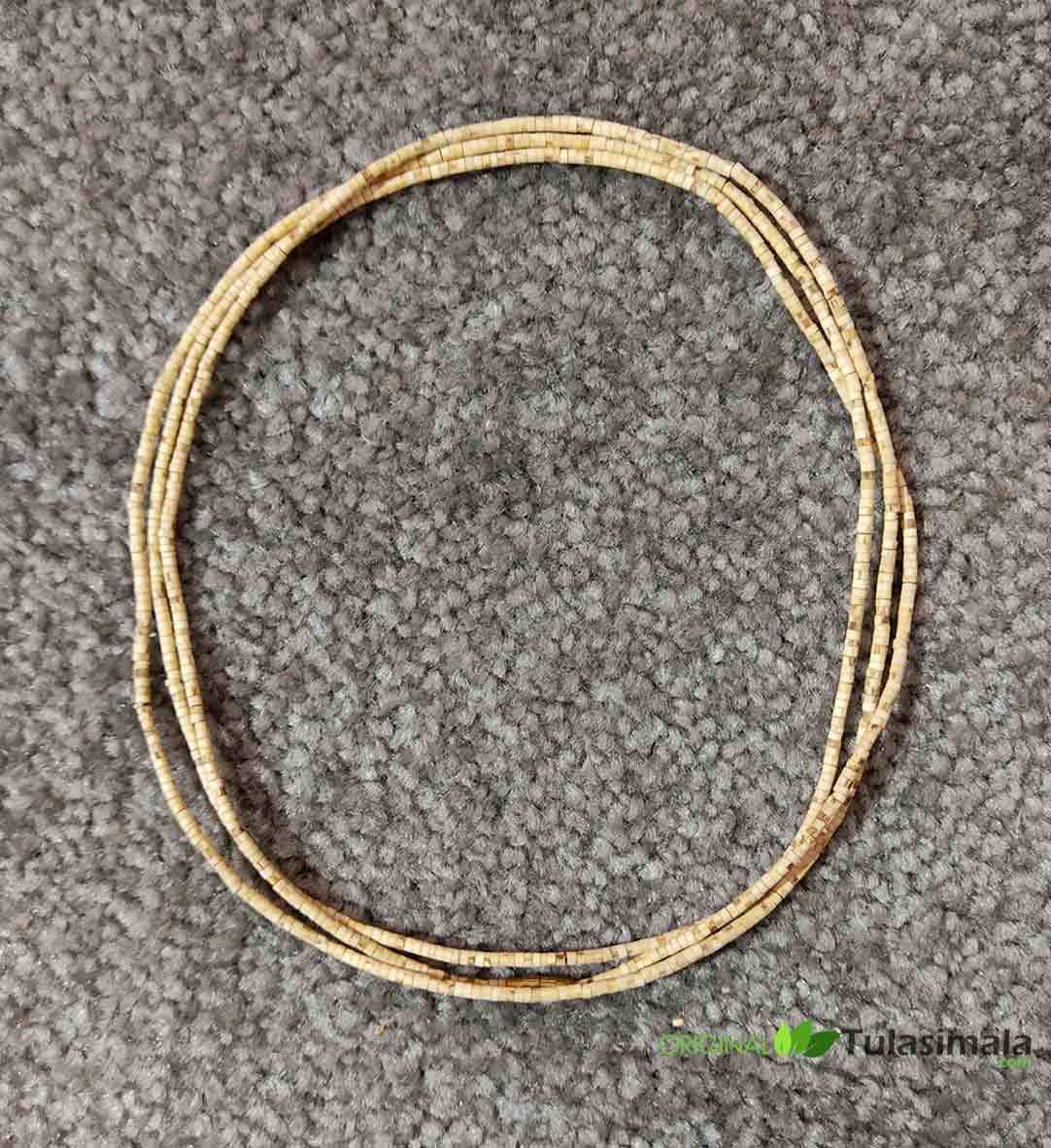 3 Round Tulsi Kanthi Mala 1mm Beads Size 49 Inches Length